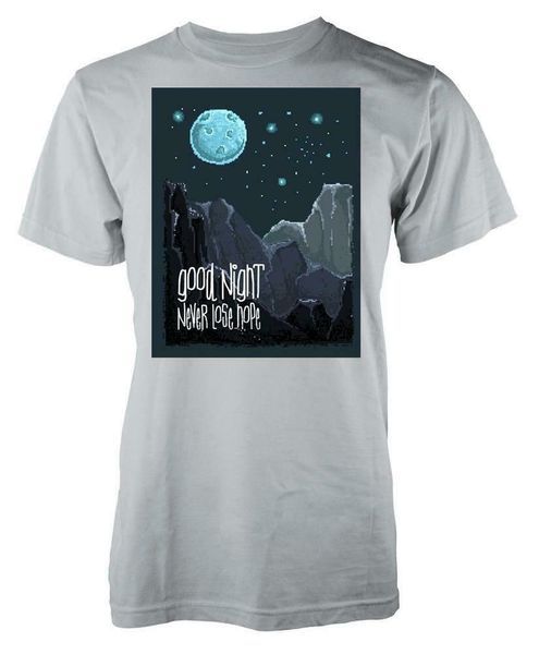 

80s 8 bit blocky goodnight never lose hope kids t shirt