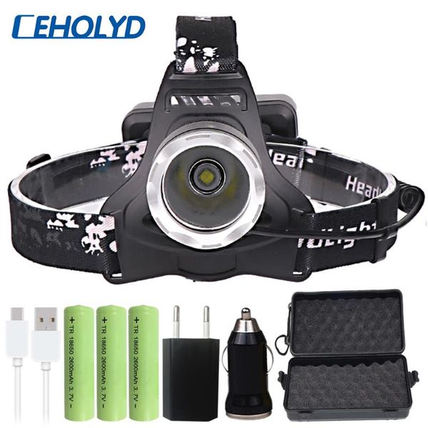 

headlamps xhp70.2 ch2810 32w powerful led headlamp zoom headlight light xhp70 head lamp torch lantern for bike