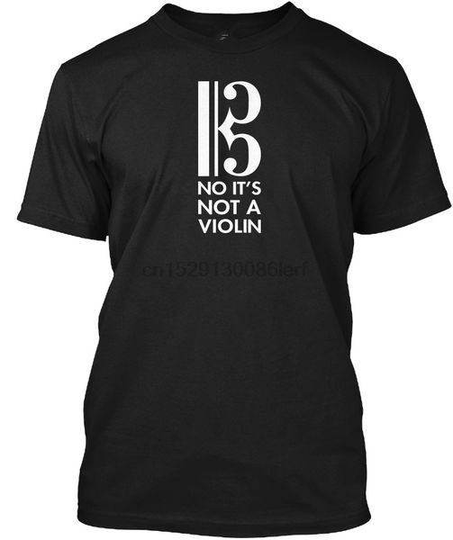 

black cotton t shirt short sleeve summer crew neck mens viola alto clef no its not a violin tee shirt