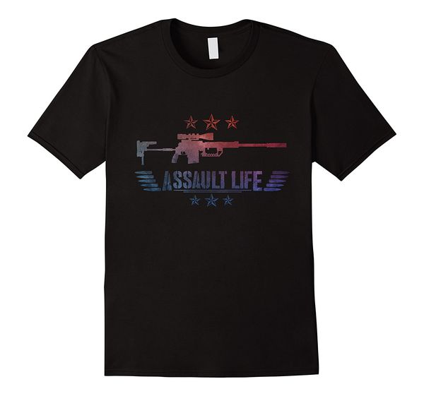 

2019 new summer casual tee shirt assault life t-shirt for men and women