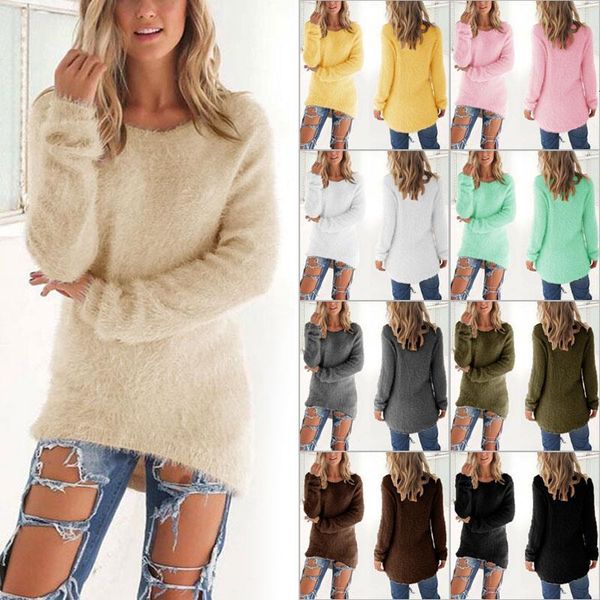 

spring autumn sweater women loose long sleeve solid warm pullovers nyz shop drop shipping high quality, White;black