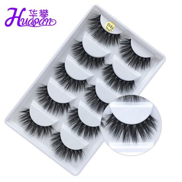 

false eyelashes 3d mink natural 5 pair handmade fake eye lashes extension for beauty makeup f810