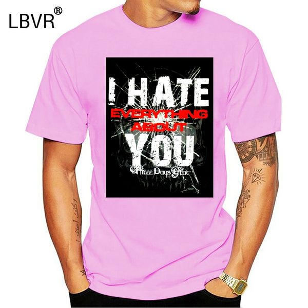 

three days grace hate black t-shirt new everything about you