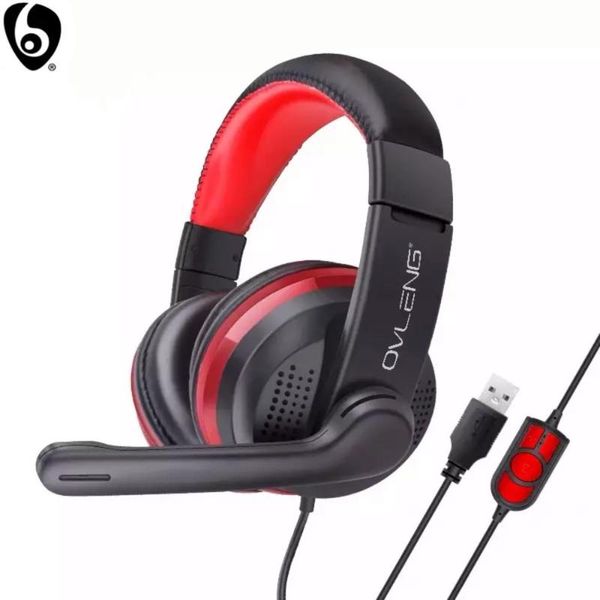 

headsets ovleng gt91 wired gaming headset e-sports with microphone stereo surrounded hifi for pc lapcomputer usb