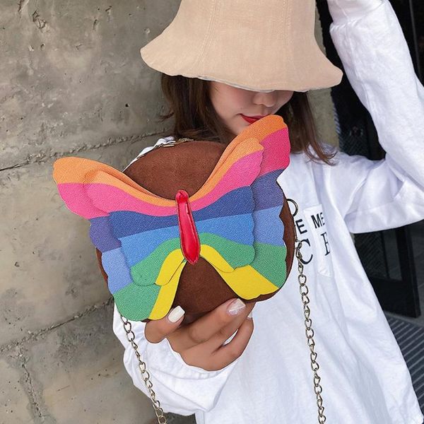 

aelicy bags for women 2020 butterfly decoration square solid polyester large capacity honorable shoulder bags for women 2020