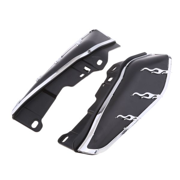 

2 pieces mid frame air deflector trim for harley touring street glide flhx electra glide
