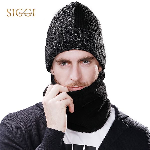 

fancet winter warm hats sets solid wool fleece soft beanies skullies neck protection scarf balaclava bonnets gorros 16201