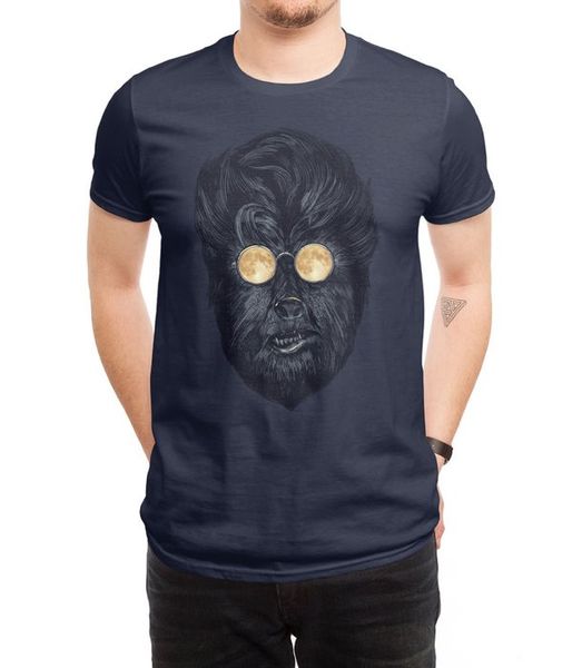 

new men casual printed t shirt moon glasses short sleeve t-shirts tee