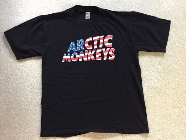 

rare arctic monkeys concert tour t-shirt new excellent limited fashion print t shirt plus size