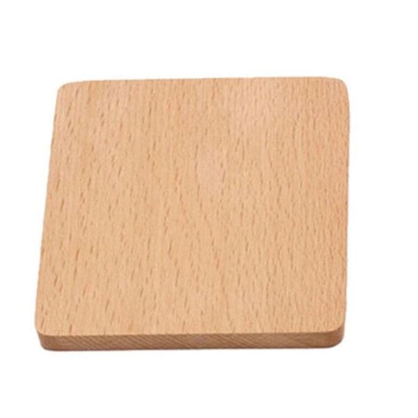 

1pcs durable walnut wood coasters placemats decor square round heat resistant drink mat home table coffee cup pad