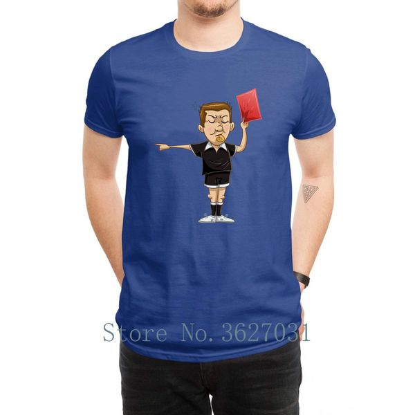 

customize standard t shirt soccers referee holds red card t-shirt fun gents tshirt classic tee shirt man sale