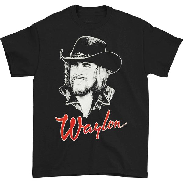 

waylon jennings men's draw 84 tee t-shirt black custom print tee shirt