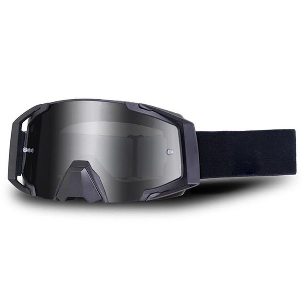 

men women outdoor cycling adjustable off-road dustproof atv dirt bike motocross riding protective sport motorcycle goggles ski, White;black