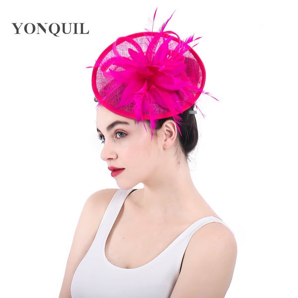 

ницца перо цветок моды головной убор с волос клип свадебный женщин элегантный мягкая фетровая шапка официальное платье чародей шляпа перо цв, Blue;gray