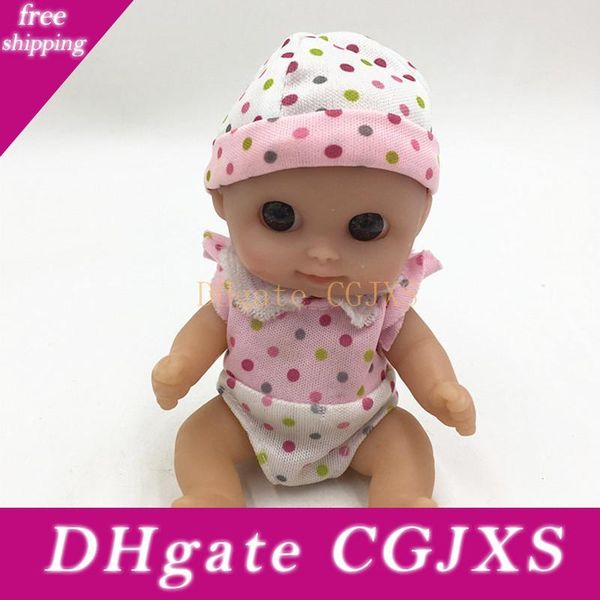 

new style 16cm mini doll toy imitation baby girl toy infant baby glue doll l110