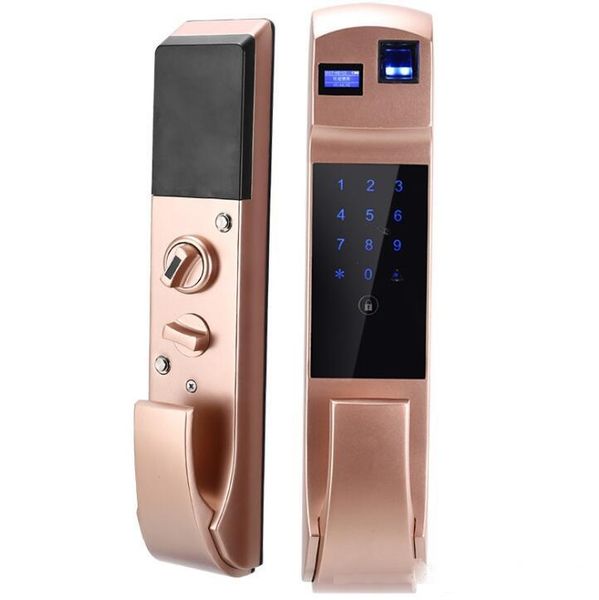 

automatic fingerprint lock password lock smart door lock anti-theft home electronic card automatically unlocked mute direct current