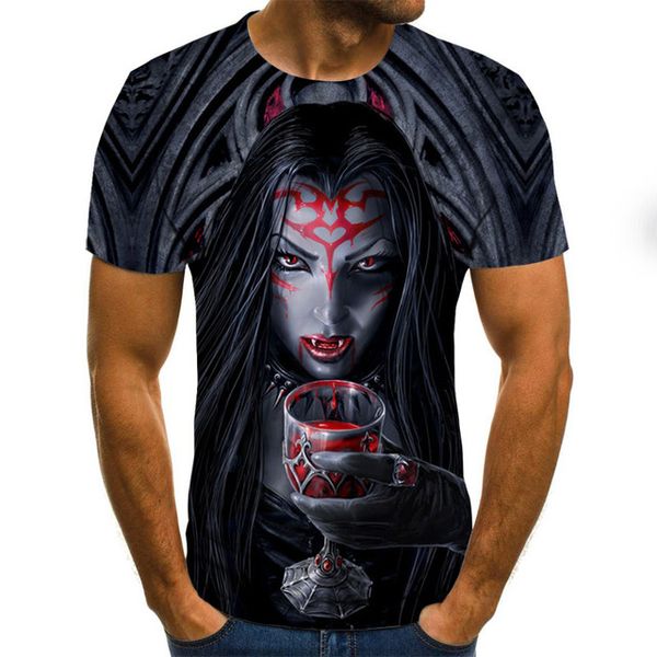 

man tie dye anime 3d print shirts horror horror humor men clothing