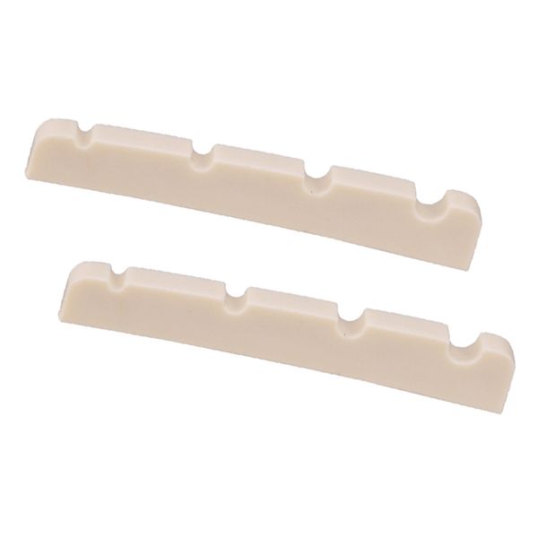 

exquisite 2 pcs electric bass slotted nuts for string instrument 38x3x6mm