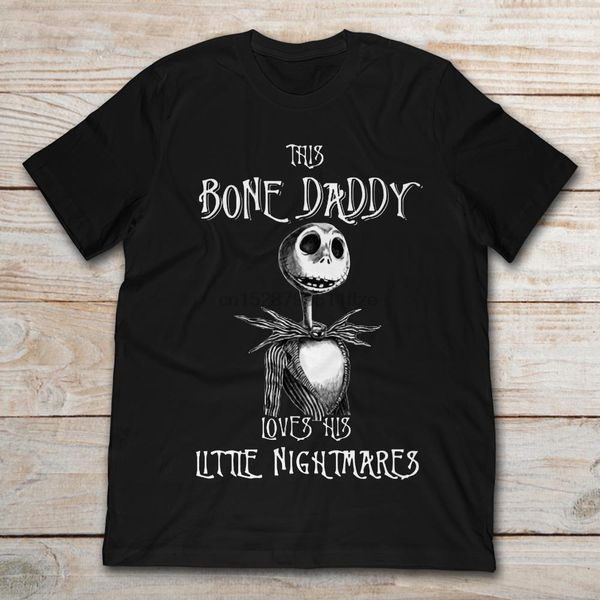 

harajuku streetwear shirt menthis bone daddy loves his little nightmare t-shirt