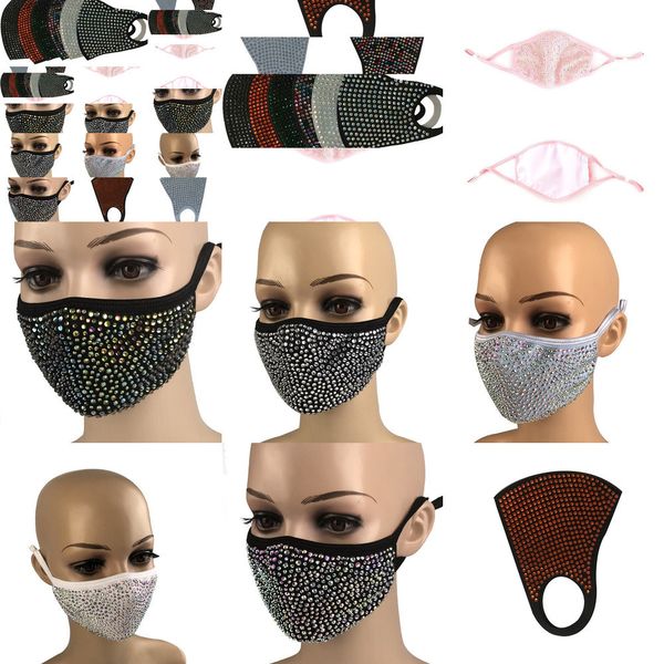

мода bling bling алмазный защитный пыле маска рм2,5 mouth маски моющийся многоразовый izlj rti81