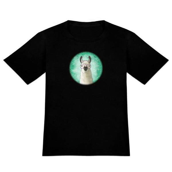 

hip llama with glasses men's novelty t-shirt men clothes tee shirt