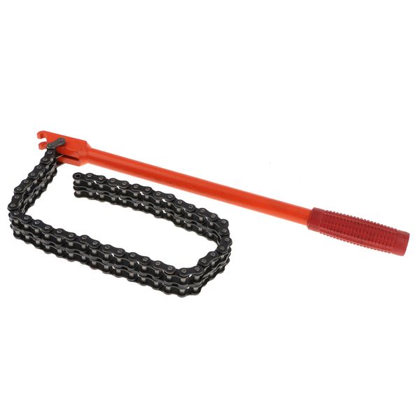 

adjustable auto engine oil filter chain wrench spanner remover equitment 15