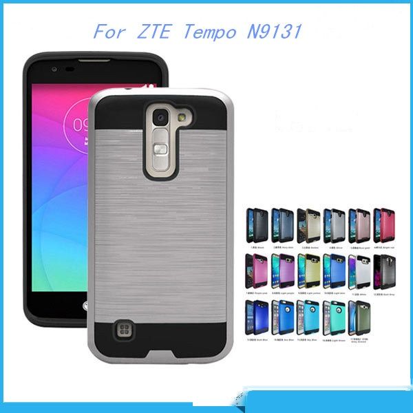 

armor hybrid case for zte avid 4 metropcs blade x z965 cricket blade force n9517 warp 8 tempo x n9137 blade vantage brushed