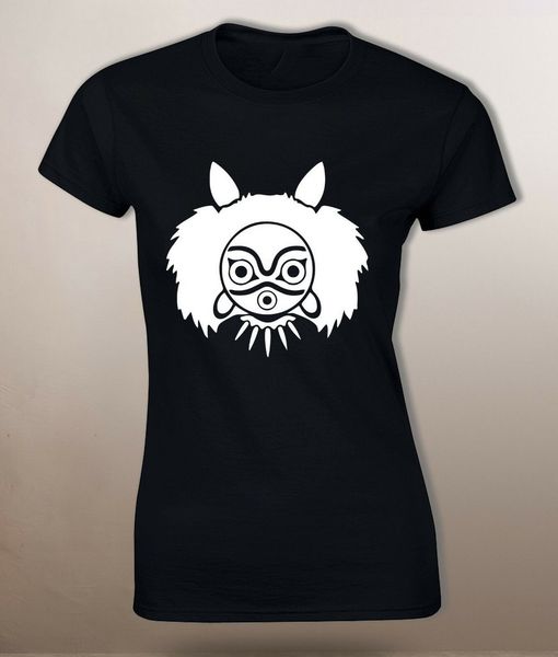 

princess mononoke mask t shirt ashitaka san anime movie gift tee womens mens present casual tee shirt