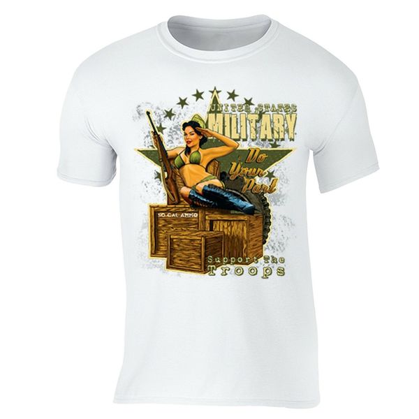 

support the troops t-shirt veteran army military usa pow gun rifle american