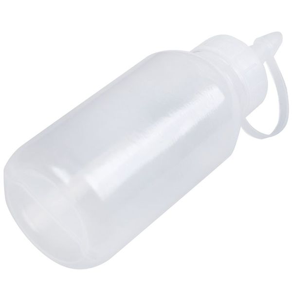 

sewing machine oil bottle made of clear, white plastic 100ml spray nozzle