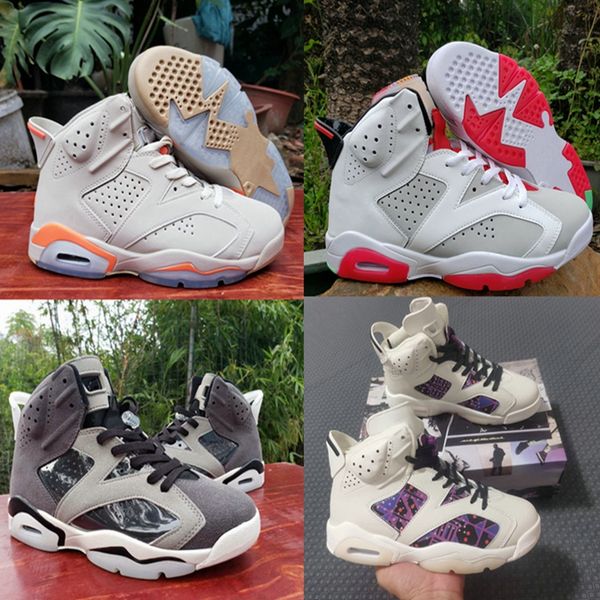 

2020 new mens 6s motorsport quai 54 hare alternate black infrared white orange basketball shoes jumpman 6 sport sneakers trainers zapatos
