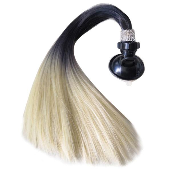 

motorcycle helmets cute suction cup 40cm stick on helmet ponytail removable bicycle crystal rhinestone skateboarding universal cycling