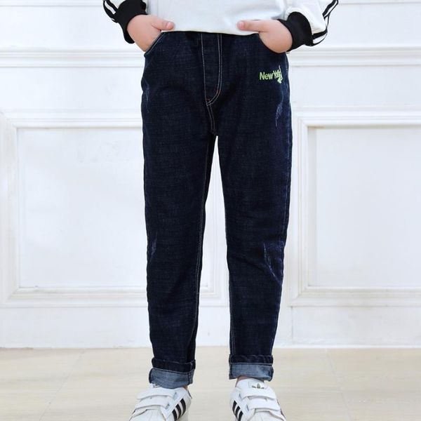 

sheecute boys spring autumn jeans kids denim pants children's casual fit stretch straight trousers jeans jch8801, Blue