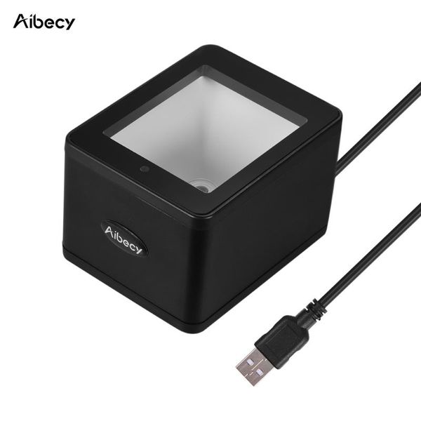 

scanners aibecy yhd-9800 desk1d/2d/qr barcode scanner usb wired bar code reader cmos image hand-for mobile payment shop