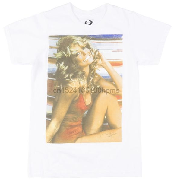 

фарра фосетт купальник poster t-shirt mens 70s ретро знаменитости тис белый