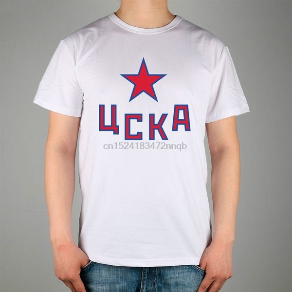 

xeq s cska moscow cska x short sleeve t-shirt lycra cotton men t shirt new diy style