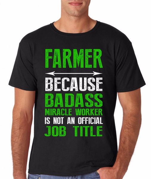 

2019 fashion casual cotton short sleeve t shirt print farmer farming occupation funny novelty gift ideas for mensuper tee