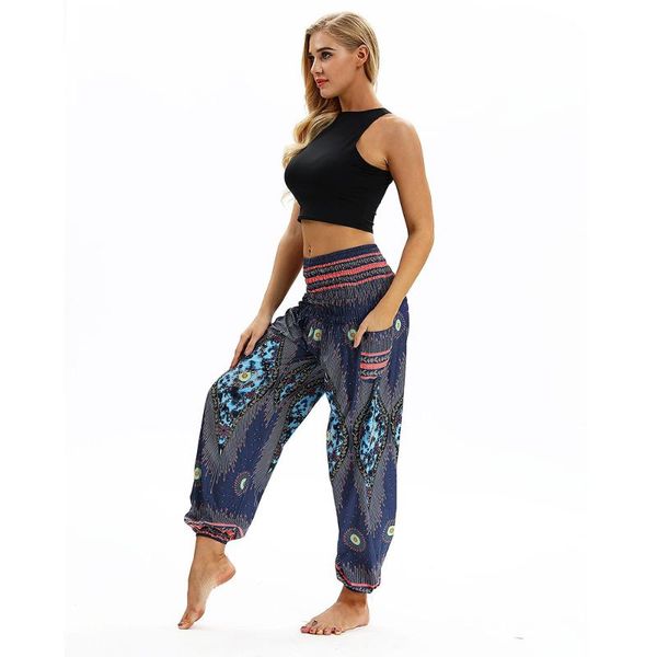 

kancoold yoga pants women casual loose hippy yoga trousers boho aladdin harem pants tracksuit for women leggings d21, White;red