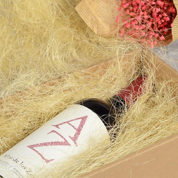 

linen box raffia wedding gift material filler uncolored shredded material raffia candy 30g packing filling jute confetti natural qyllsv