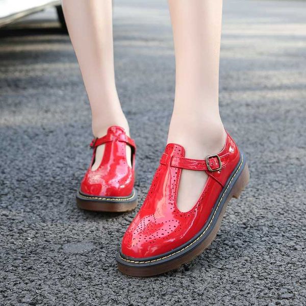 

ariari female casual shoes comfortable breathable shoes platform leather college style women's casual single, Black