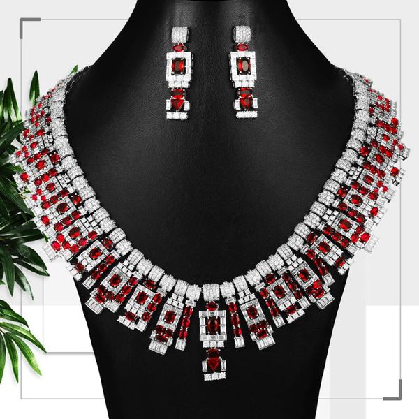 

missvikki luxury gorgeous bridal ladies wedding jewelry sets with cubic zirconia stone party accessories dubai jewelry set, Silver