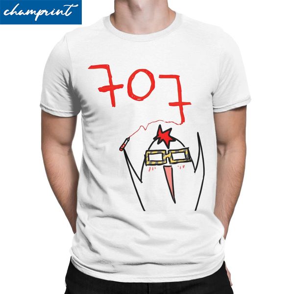 

men t-shirts 707 mystic messenger collection unique tee shirt short sleeve mm bg otome game t shirt crew neck clothing gift idea