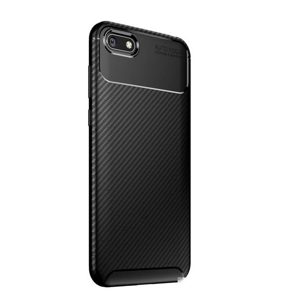 

luxury anti-fall tpu carbon fiber phone back cover frosted concise smart phone protective case for huawei y5 2018