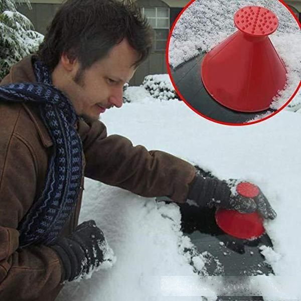 

new scrape a round ice scraper car windshield snow scraper cone shaped ice scrapers 4 colors