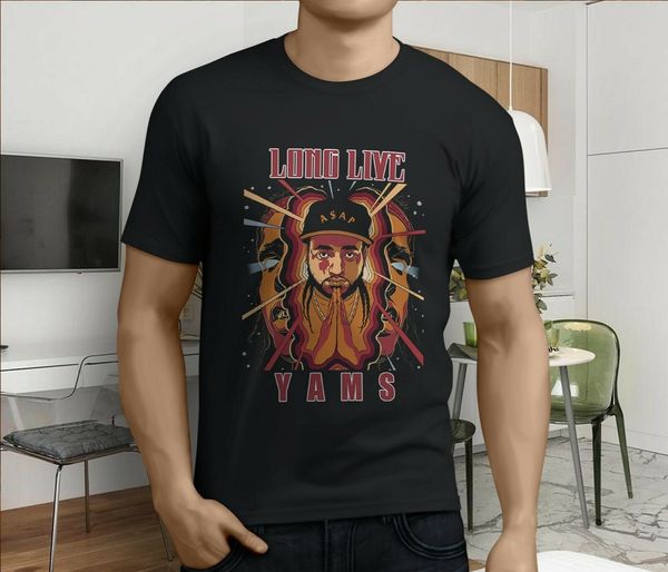 

new popular asap yams long live mens black t-shirt size s-3xl