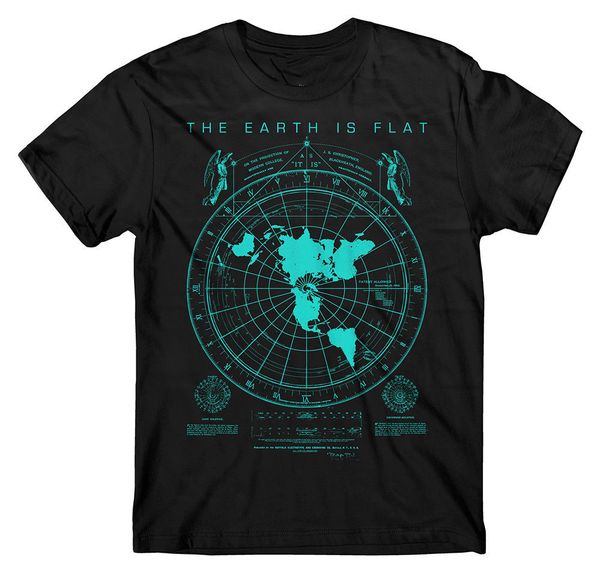 

flat earth map тенниска, земля плоская, твердь, plies, новый мировой порядок