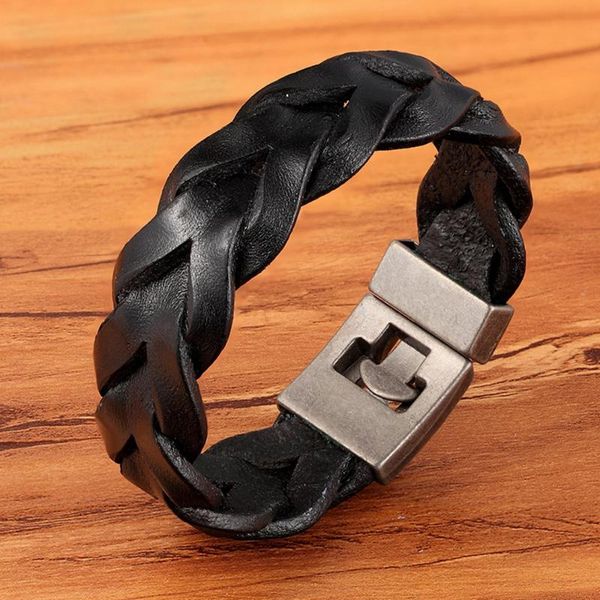 

XQNI Three-color Choice Woven PU Leather Men's Bracelet Winding Bracelet For Men And Women Adjustable Size Birthday Party Gift