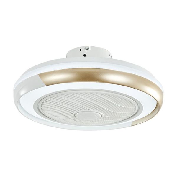 

modern round led ceiling fan light bedroom restaurant lighting fixtures remote control three color colorful body 110/220v