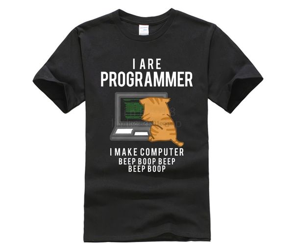 

забавный кот программист рубашка coder рубашка computer science major gift унисекс