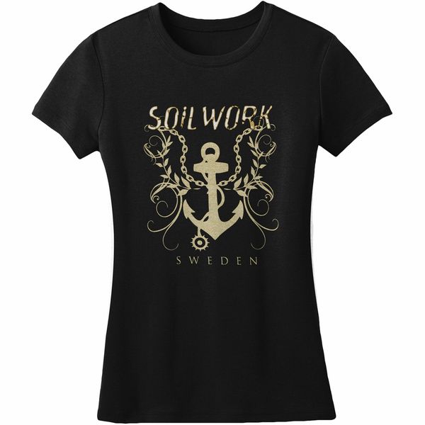 

soilwork the living infinite anchor junior x-large black tee shirt